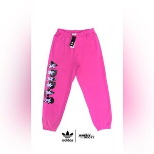 Adidas Jeremy Scott Sweatpants Pink Small NWT  Men’s Gym Lounge Athleisure